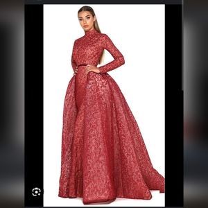 COPY - Portia and Scarlett 1702 Gown with Overskirt